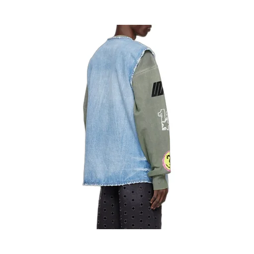V-Neck Denim Vest