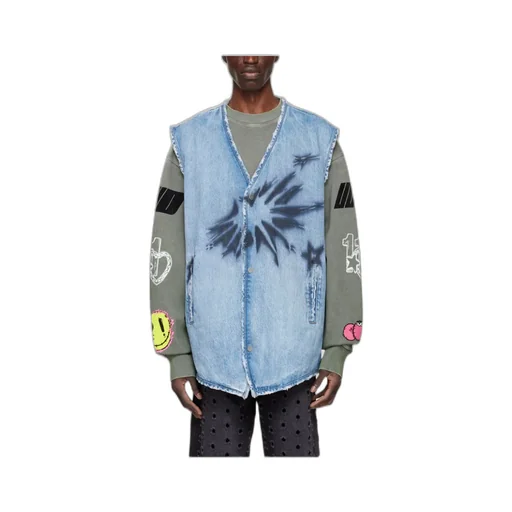 V-Neck Denim Vest