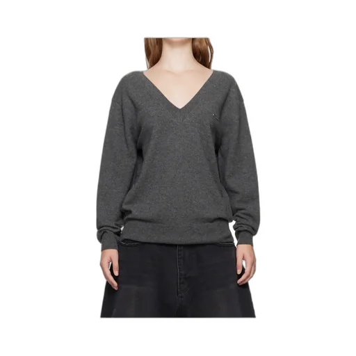 Long-Sleeved V-Neck Sweater