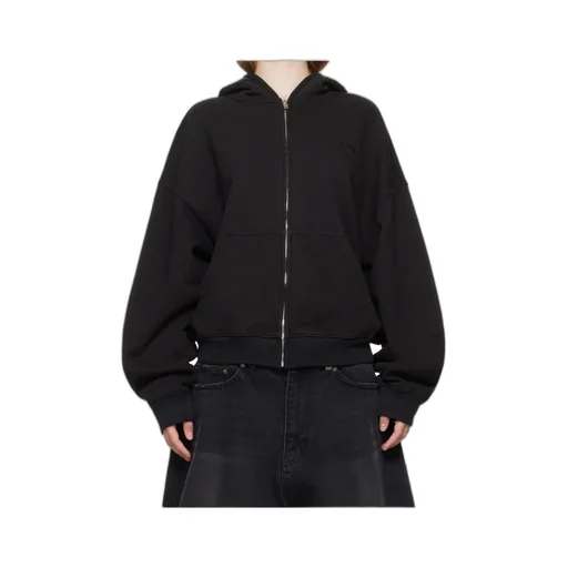 Embroidered-Logo Hooded Jacket