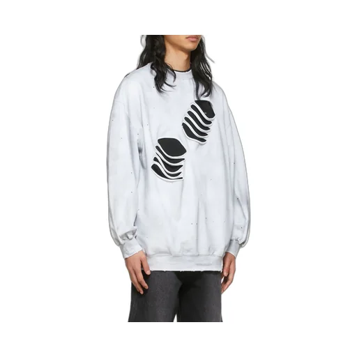 Distressed Cotton Hoodie
