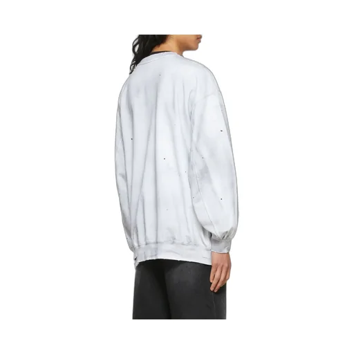 Distressed Cotton Hoodie