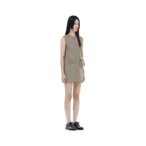 Checked Mini Dress