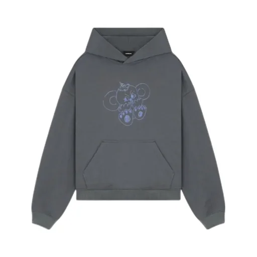 Monster Print Cotton Hoodie