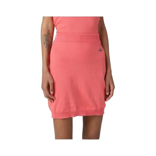Orb Embroidered Knit Skirt