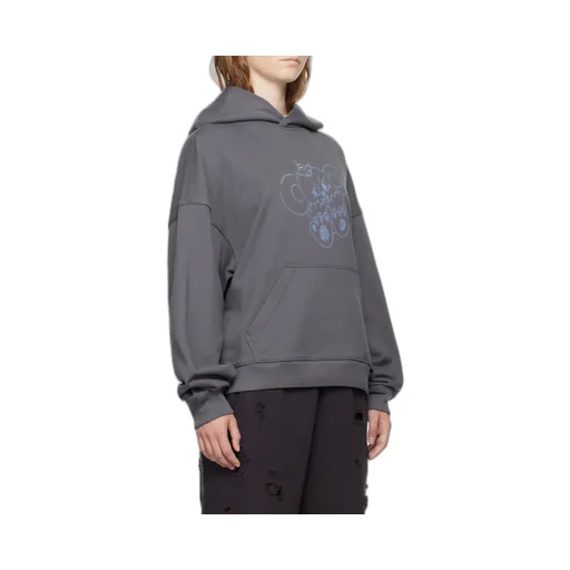 Monster Print Cotton Hoodie