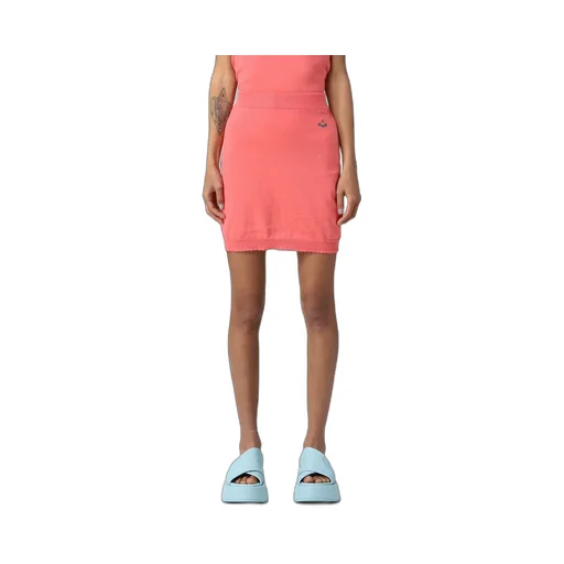 Orb Embroidered Knit Skirt