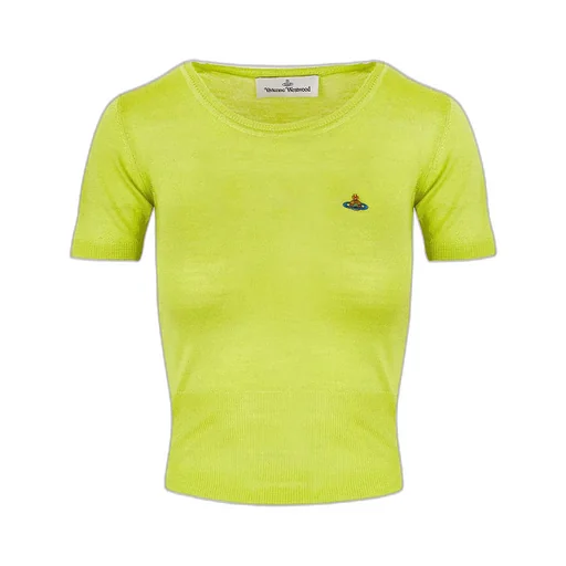 Embroidered-Orb Knit Top