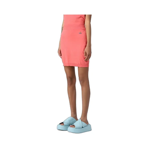 Orb Embroidered Knit Skirt