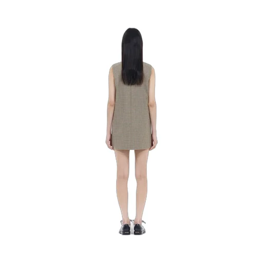 Checked Mini Dress