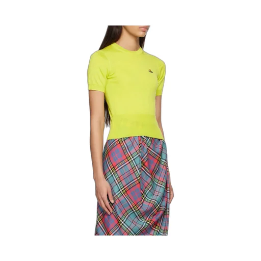 Embroidered-Orb Knit Top