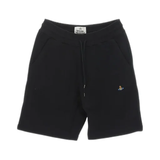 Embroidered-Orb Cotton Shorts