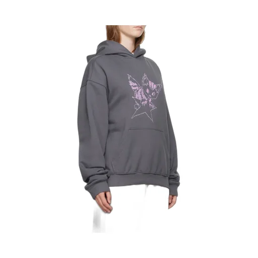 Monster Print Cotton Hoodie
