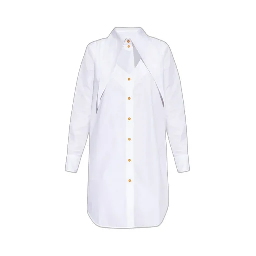 Cut-Out Detail Shirt Dress