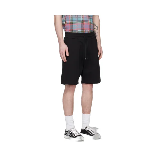 Embroidered-Orb Cotton Shorts