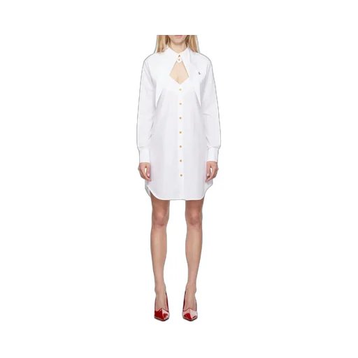 Cut-Out Detail Shirt Dress