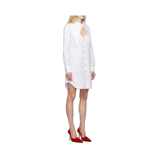 Cut-Out Detail Shirt Dress