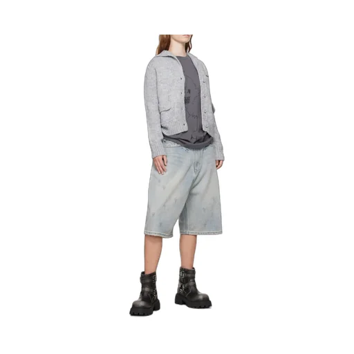 Single-Breasted Long-Sleeved Sweater