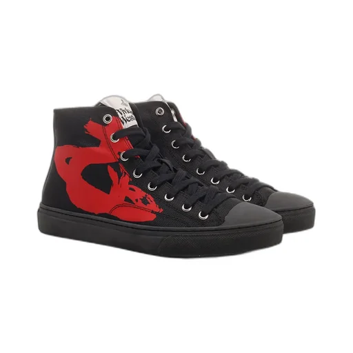 Side-Print High-Top Sneakers