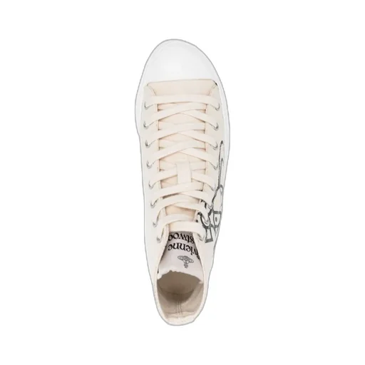Orb-Print High-Top Sneakers
