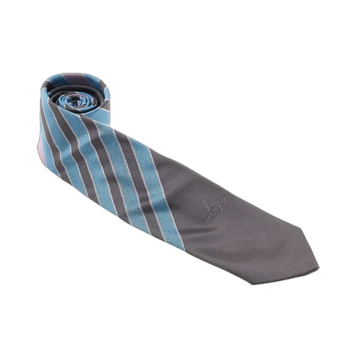 Striped Logo Tie