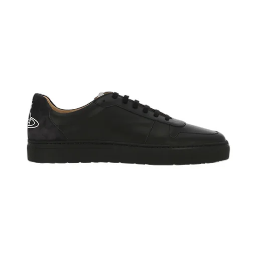 Logo-Print Calf Leather Sneakers
