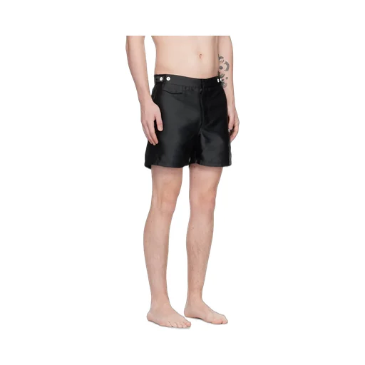 Orb-Embroidered Mid-Rise Bermuda Shorts