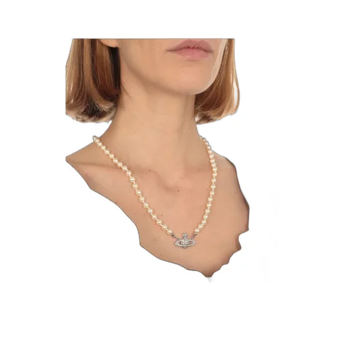 Saturn Pendant Beaded Necklace