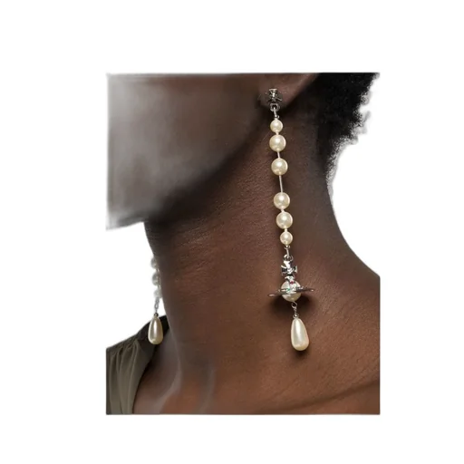 Orb Embellished Drop Earrings
