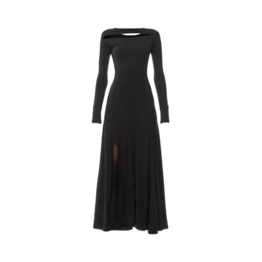 Long-Sleeved Hollow Dress
