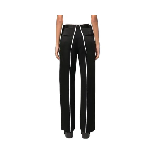 Stripe-Detail Straight-Leg Trousers