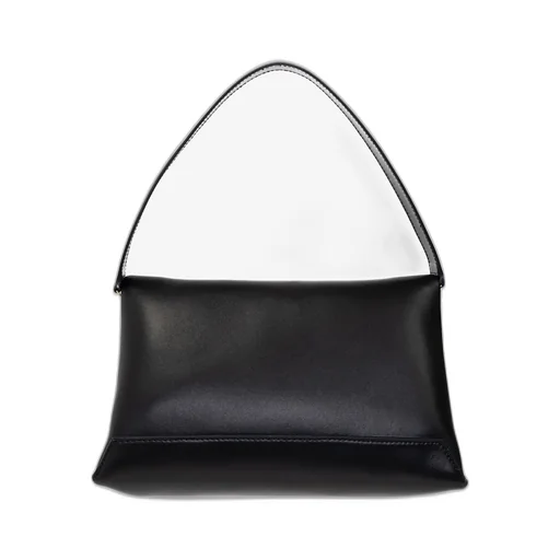 Chain-Detailed Foldover Top Shoulder Bag