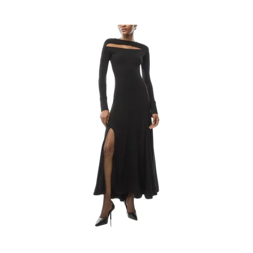 Long-Sleeved Hollow Dress