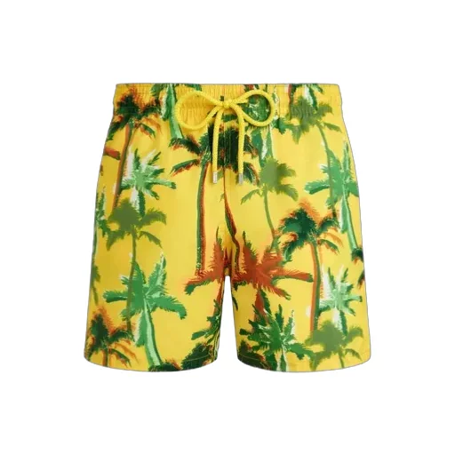 Elastic Waist Swim Trunks