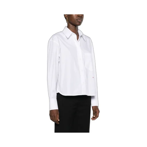 Logo Embroidered Long-Sleeved Shirt