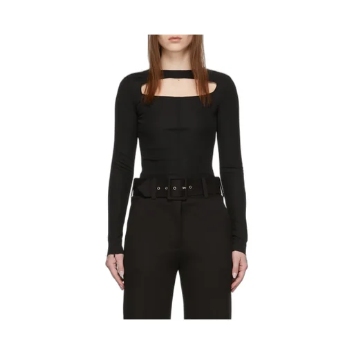 Cut-Out Detail Long-Sleeve Top