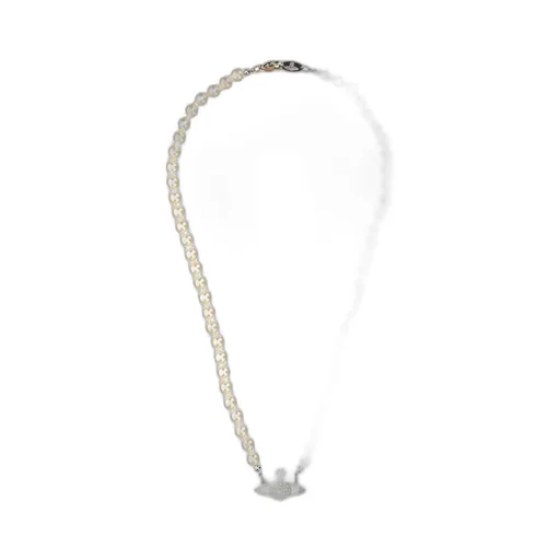 Orb-Pendant Clasp Fastened Necklace