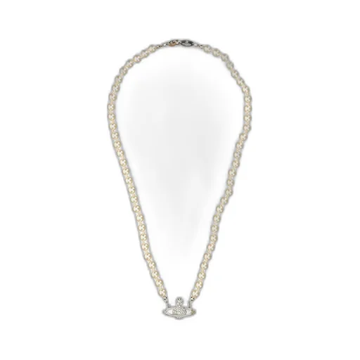 Orb-Pendant Clasp Fastened Necklace