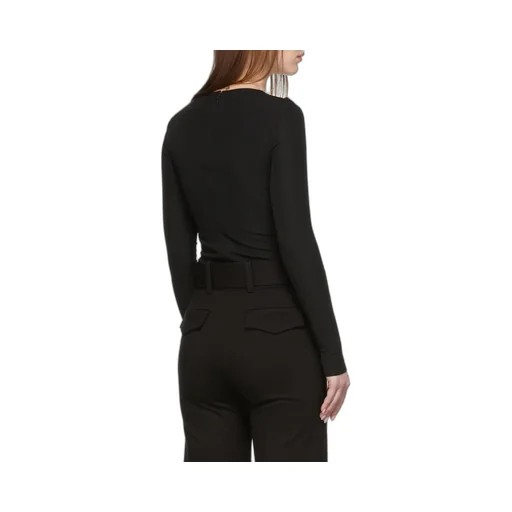 Cut-Out Detail Long-Sleeve Top