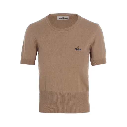 Orb-Embroidered Knitted Top