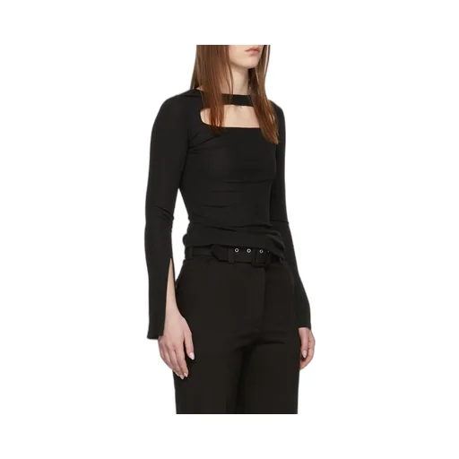 Cut-Out Detail Long-Sleeve Top