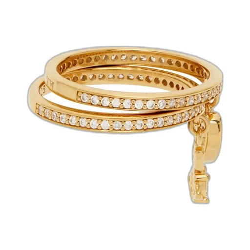 Heart-Shaped Pendant Ring
