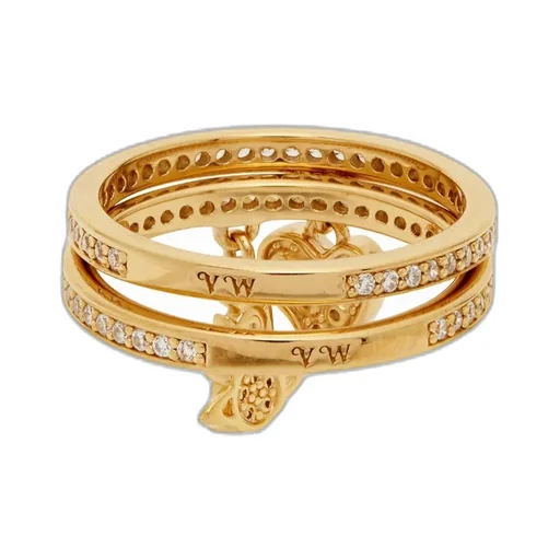 Heart-Shaped Pendant Ring