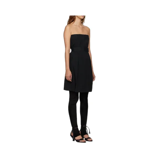 Strapless Belted Midi Dress