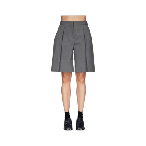 Pleated Bermuda Shorts