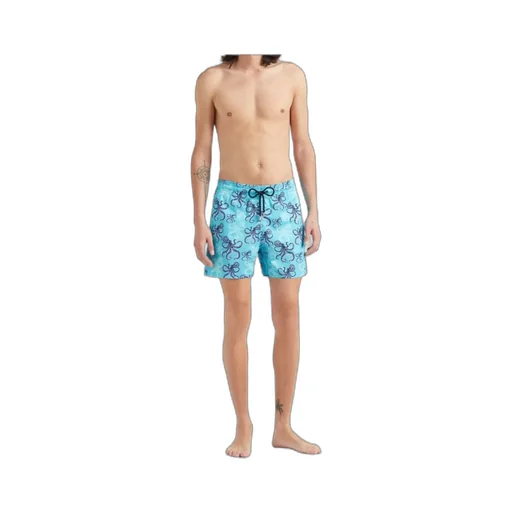 Octopus-Print Swim Shorts