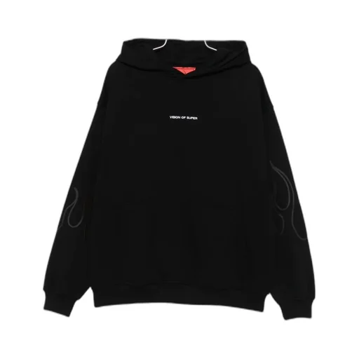 Hoodie With Red Flames