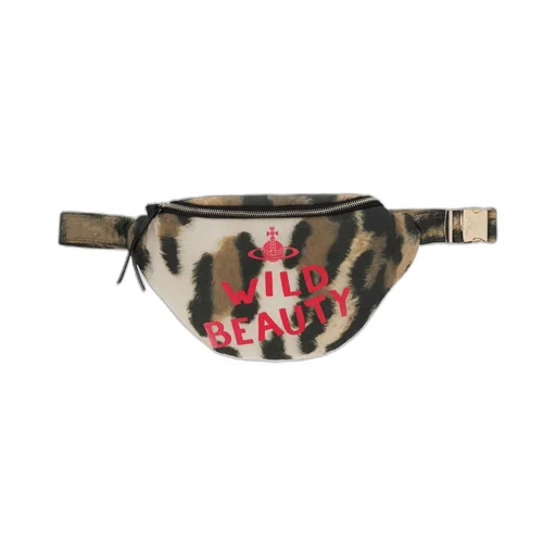 Graphic Printed Zipped Belt Bag