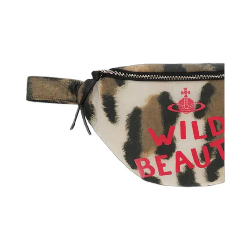 Graphic Printed Zipped Belt Bag