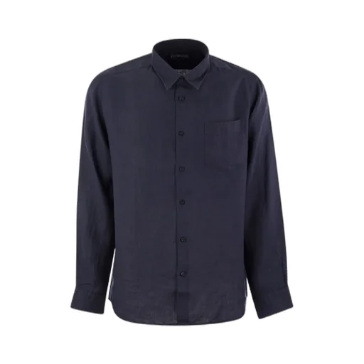 Logo-Embroidered Linen Shirt